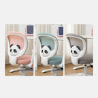 Lumendat Contemporary Creative Kids Panda Square Mesh PP Nylon Hardware Latex Liftable Swivel Desk Chair Backrest Armrest Footrest For Study Lumendat