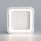 Modern Simplicity ABS Acrylic Hardware Square LED Flush Mount Ceiling Bladeless Fan Light For Bedroom