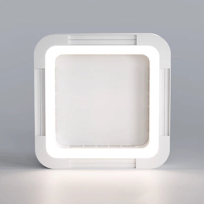 Modern Simplicity ABS Acrylic Hardware Square LED Ceiling Fan Light Chandeliers For Bedroom
