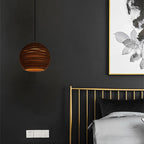 Contemporary Retro Paper Elliptic Spherical Bell Trapezoid Semicircle Polygonal 1-light Pendant Light for Dining Room BulbSquare