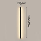 Modern Minimalist Rectangular Aluminum PVC LED Wall Sconce Lamp For Bedroom