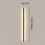 Modern Minimalist Rectangular Aluminum PVC LED Wall Sconce Lamp For Bedroom