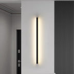 Modern Minimalist Rectangular Aluminum PVC LED Wall Sconce Lamp For Bedroom