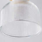 Traditional Japanese Flower Disc Glass Wood 1-light Semi-flush Mount Ceiling Light for Hallway