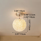 Modern Minimalist Ball Circular Crystal Iron 1-Light Pendant Light For Hallway