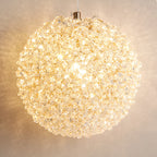 Modern Minimalist Ball Circular Crystal Iron 1-Light Pendant Light For Hallway