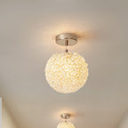 Modern Minimalist Ball Circular Crystal Iron 1-Light Pendant Light For Hallway