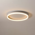 Modern Minimalist Traffic Circle Iron Acrylic LED Flush Mount Ceiling Light for Bedroom