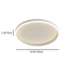 Modern Minimalist Traffic Circle Iron Acrylic LED Flush Mount Ceiling Light for Bedroom