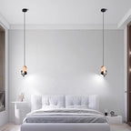 Modern Minimalist Cylindrical Iron 1-light Pendant Light For Bedroom