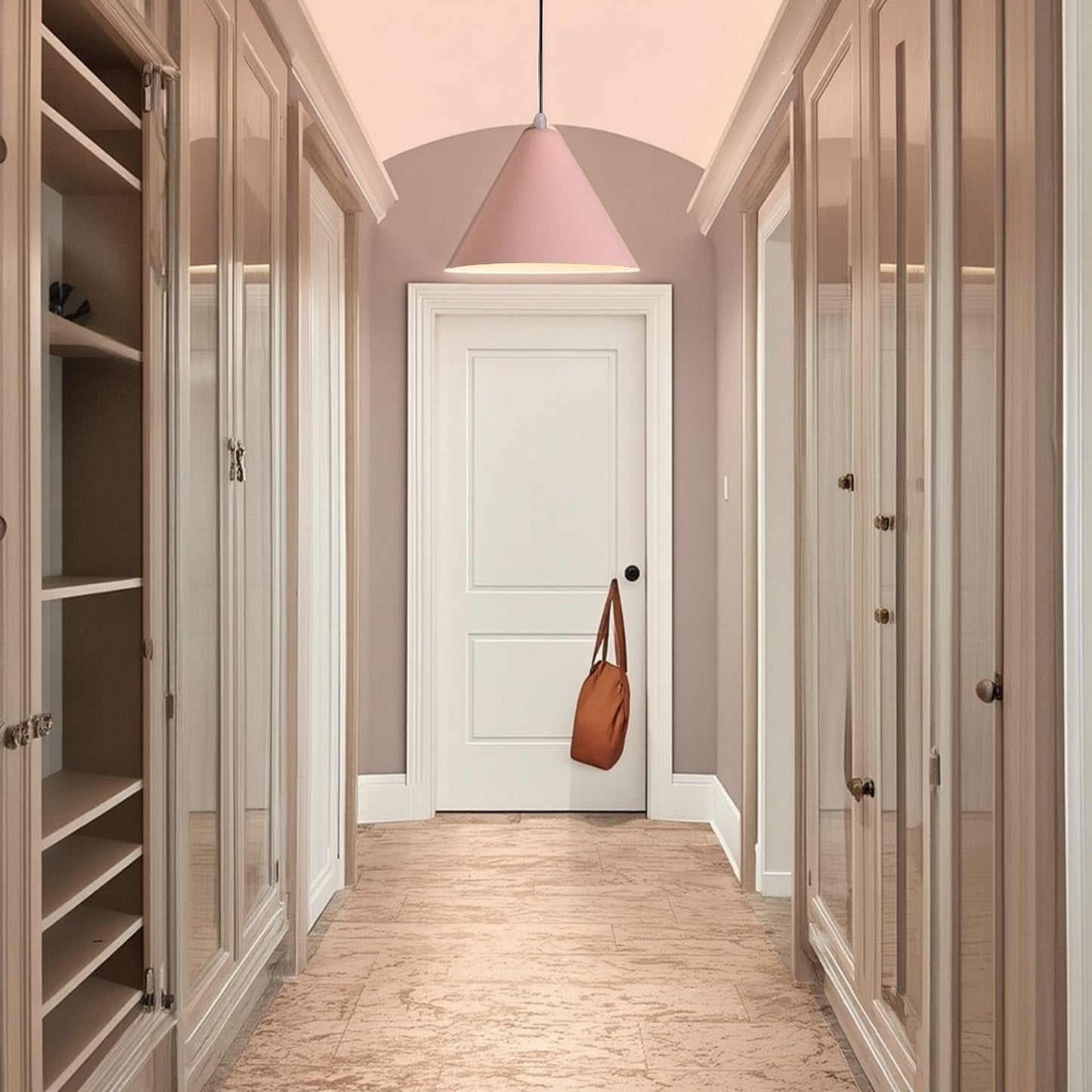 Modern Minimalist Triangular Cone Iron Aluminum 1-Light Pendant Light For Dining Room