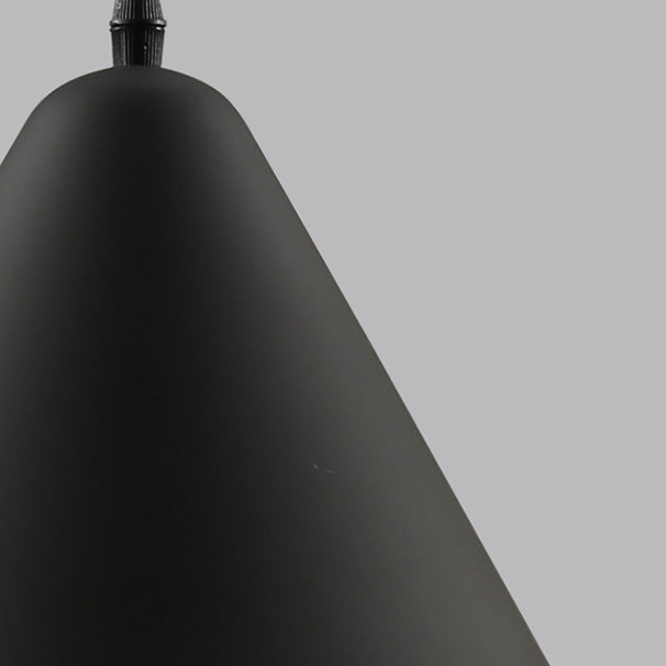 Modern Minimalist Triangular Cone Iron Aluminum 1-Light Pendant Light For Dining Room