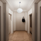 Modern Minimalist Pebble Acrylic Resin 1-light Pendant Light for Living Room BulbSquare
