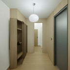 Modern Minimalist Pebble Acrylic Resin 1-light Pendant Light for Living Room BulbSquare