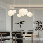 Modern Minimalist Pebble Acrylic Resin 1-light Pendant Light for Living Room BulbSquare