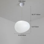Modern Minimalist Pebble Acrylic Resin 1-light Pendant Light for Living Room BulbSquare