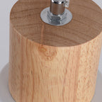 Modern Minimalist Cylindrical Iron Wood 1-Light Pendant Light For Bedroom