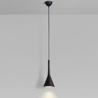 Modern Minimalist Conical Triangular Aluminum Iron 1-Light Pendant Light For Bedroom