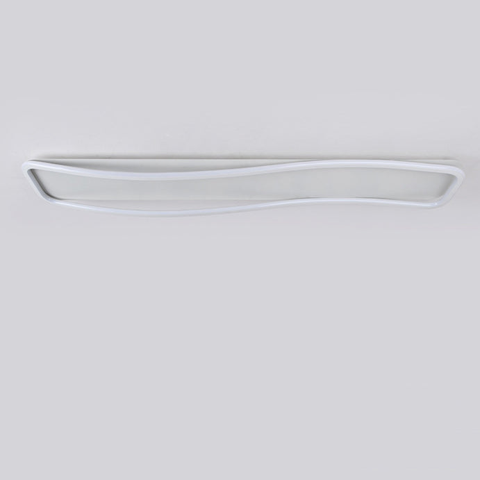Modern Minimalist Rectangular Iron Acrylic LED Flush Mount Ceiling Light for Hallway