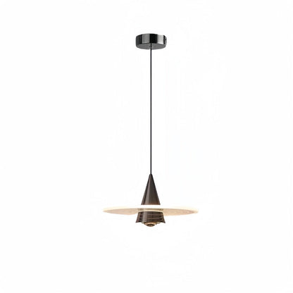Modern Minimalist Triangular Ring Cylinder Hardware Acrylic LED Pendant Light For Bedroom