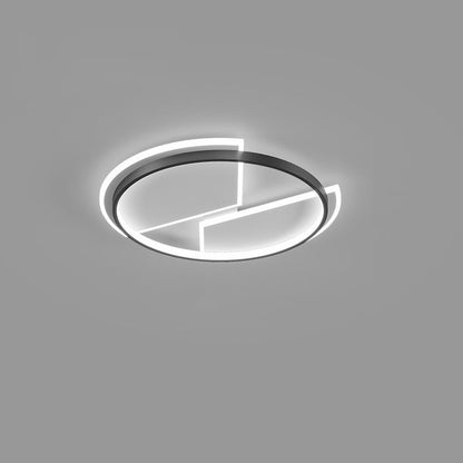 Modern Minimalist Round Square Rectangular Iron Acrylic LED Flush Mount Ceiling Light for Living Room