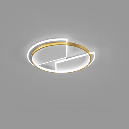 Modern Minimalist Round Square Rectangular Iron Acrylic LED Flush Mount Ceiling Light for Living Room