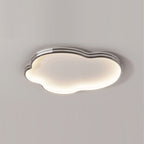 Modern Minimalist Cloud Shape Aluminium Iron Silicone Flush Mount Ceiling Light For Bedroom