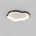 Modern Minimalist Cloud Shape Aluminium Iron Silicone Flush Mount Ceiling Light For Bedroom