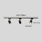 Modern Tubular Track Lighting 3/4/5 Light LED Flush Mount Lighting BulbSquare