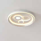 Modern Minimalist Iron Acrylic Round LED Flush Mount Ceiling Light For Bedroom And Living Room