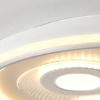 Modern Minimalist Iron Acrylic Round LED Flush Mount Ceiling Light For Bedroom And Living Room