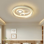 Modern Minimalist Iron Acrylic Round LED Flush Mount Ceiling Light For Bedroom And Living Room