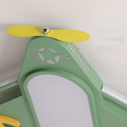 Contemporary Creative Iron & Acrylic Airplane LED Flush Mount Ceiling Light for Kids' Bedroom