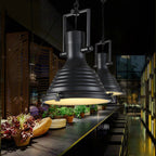 Contemporary Industrial Loft Heavy Metal Iron Round Cap 1-Light Pendant Light For Dining Room & Living Room