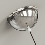 Modern Minimalist Iron, Acrylic & Wood Round Fisherman Hat LED Pendant Light For Bedroom & Living Room
