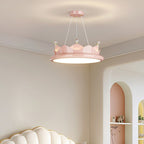 Lumendat Contemporary Creative Iron Crystal PE Round Crown-Shaped LED Pendant Light For Bedroom Lumendat