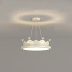 Lumendat Contemporary Creative Iron Crystal PE Round Crown-Shaped LED Pendant Light For Bedroom Lumendat