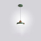 Modern Minimalist Iron Acrylic Round Plate LED Pendant Light For Living Room