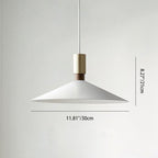 Contemporary Nordic Iron Conical Round 1-light Pendant Light for Living Room