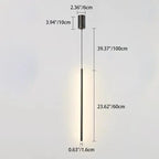Modern Minimalist Aluminum Silicone Cylinder LED Pendant Light for Bedroom Lumendat