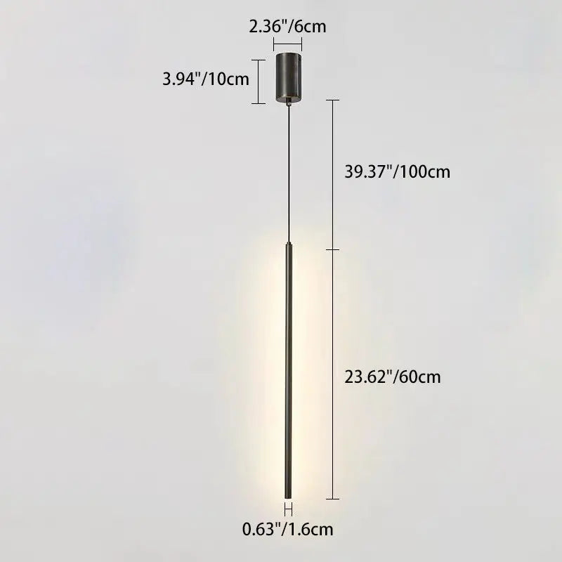 Modern Minimalist Aluminum Silicone Cylinder LED Pendant Light for Bedroom Lumendat