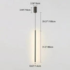 Modern Minimalist Aluminum Silicone Cylinder LED Pendant Light for Bedroom Lumendat