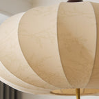 Modern Mid-century Metal Wood Fabric Circular 3/4-light Pendant Light for Living Room BulbSquare
