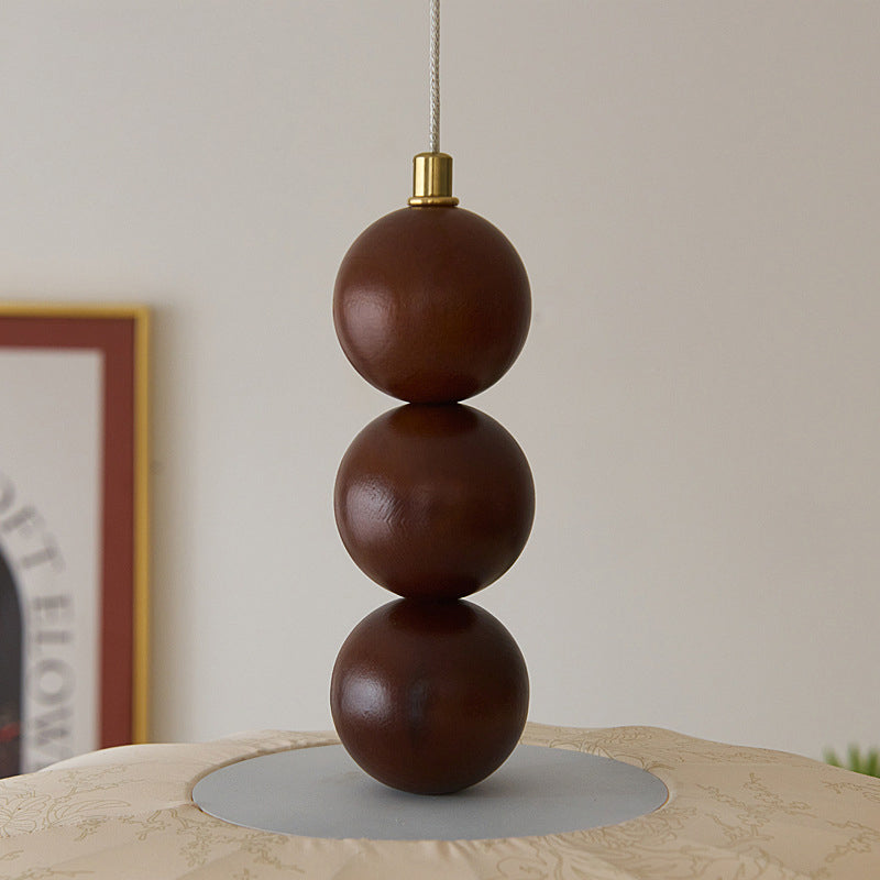 Modern Mid-century Metal Wood Fabric Circular 3/4-light Pendant Light for Living Room BulbSquare