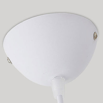 Modern Minimalist Aluminum & Wood Wavy Half-Round 1-Light Pendant Light For Living Room