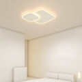 Modern Minimalist Iron & Acrylic Double Square LED Flush Mount Ceiling Light For Living Room