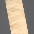 Contemporary Luxury Brass and Alabaster Cylinder LED Pendant Light for Bedroom