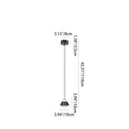Modern Minimalist Aluminum And Iron Cone Globe LED Pendant Light For Bedroom