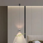 Modern Minimalist Aluminum And Iron Cone Globe LED Pendant Light For Bedroom