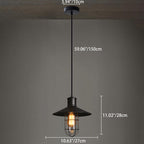 Contemporary Industrial Iron Cone Cage 1-light Pendant Light for Living Room